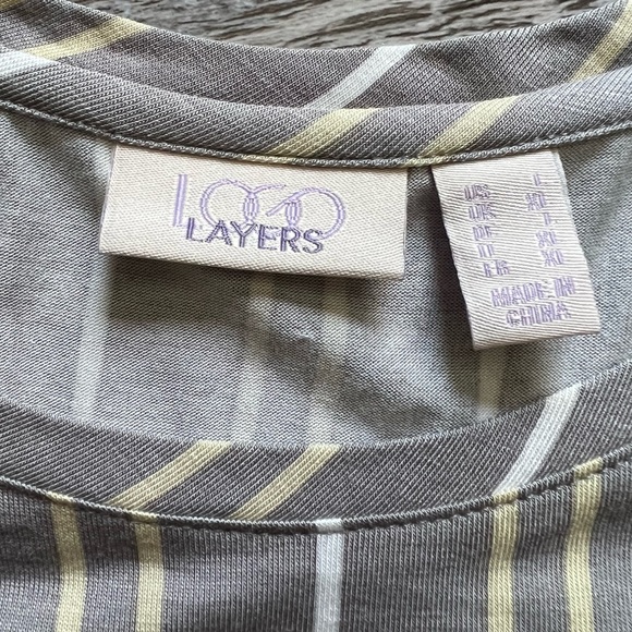 LOGO layers : striped tank with flounce at hem - Picture 8 of 11